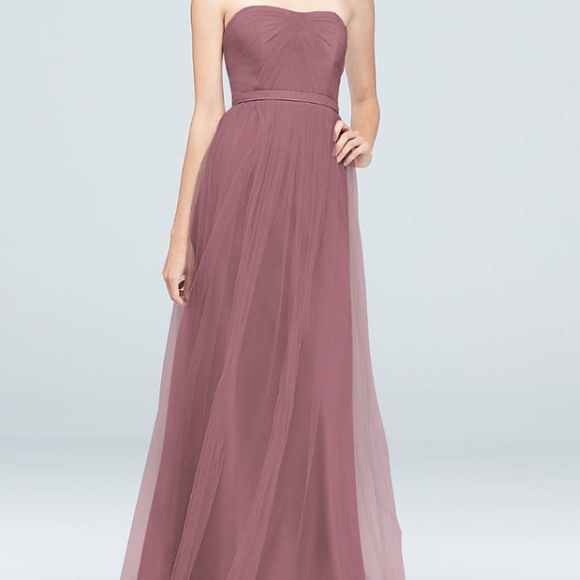 David's Bridal Convertible Bridesmaid Dress - Picture 1 of 3